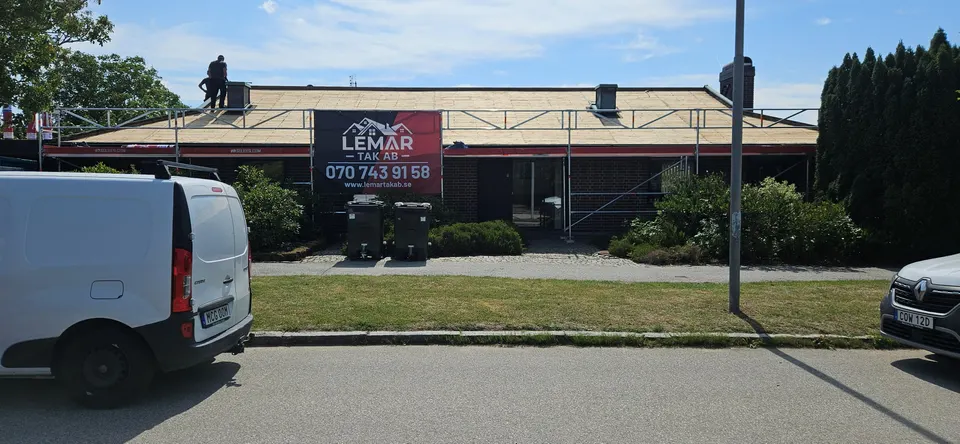 Villan i Lund efter rivningen, sedd från gatan