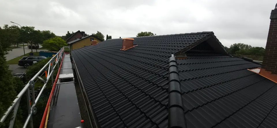 Det nya betongtaket med Monier Aerlox i Lund