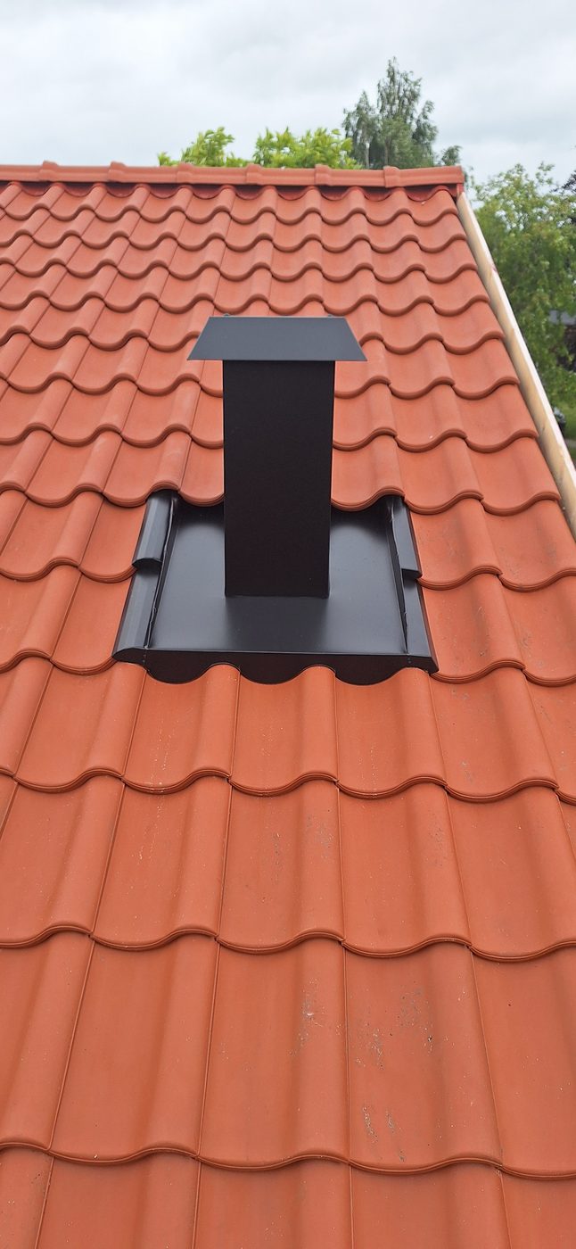 Ny ventilationshuv monterad efter byte