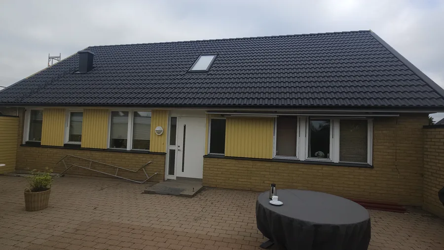 Betongtak efter renovering i K&auml;vlinge